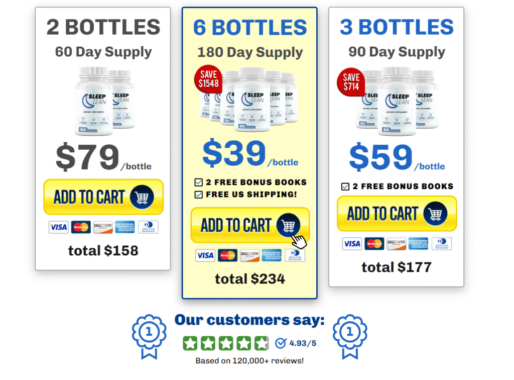 Sleep Lean Pricing & Packages