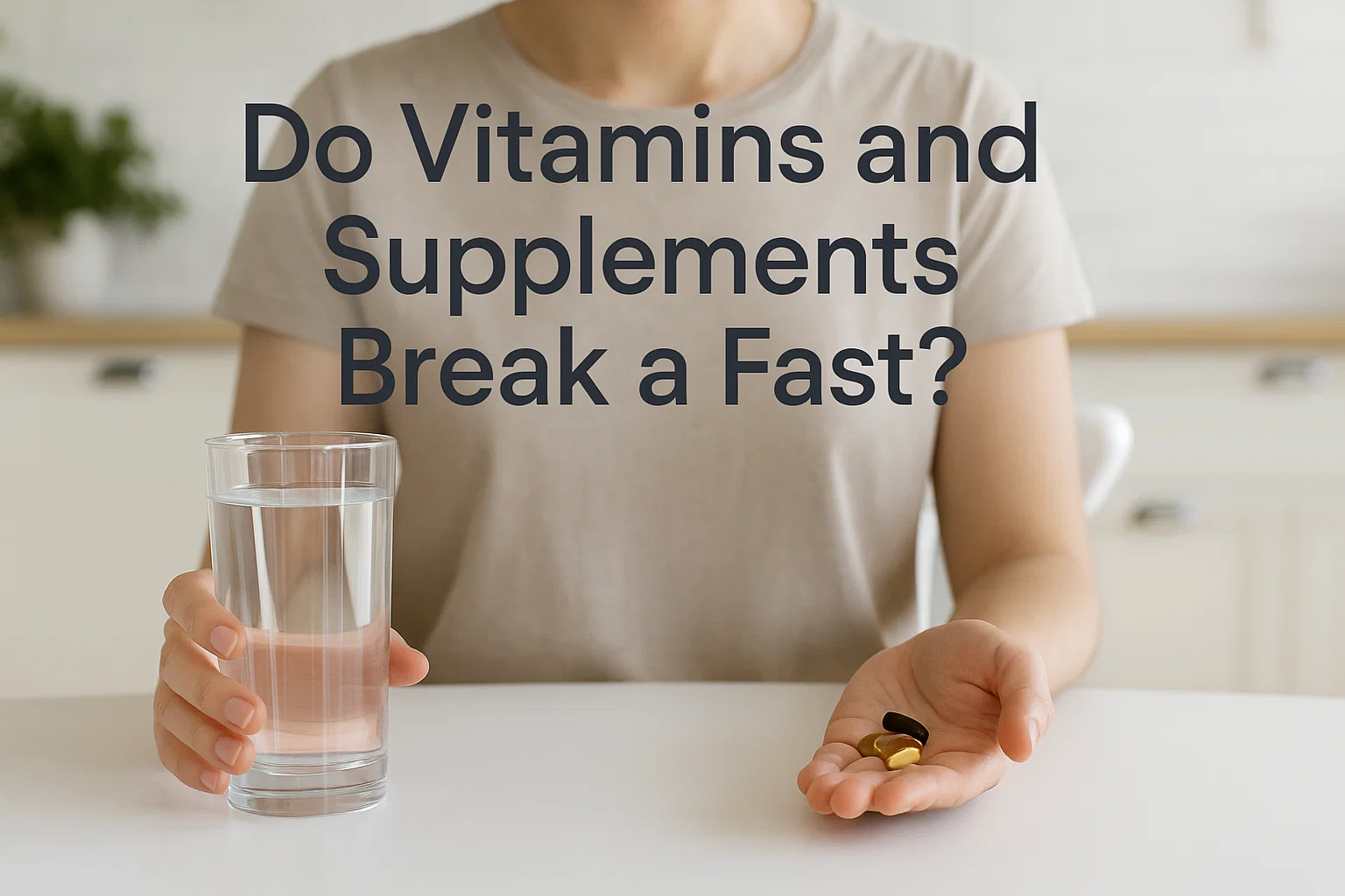 Do Vitamins and Supplements Break a Fast